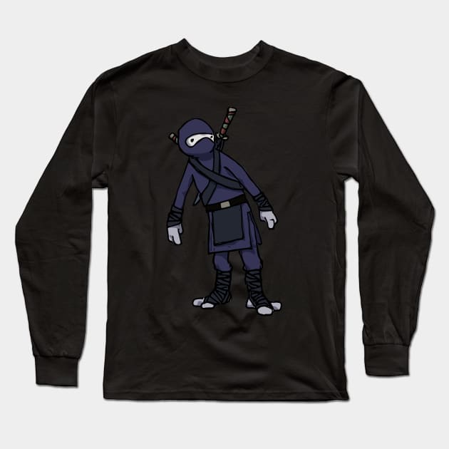 Uh Ninja? Long Sleeve T-Shirt by jacisjake